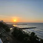 Spacious beachfront apartment